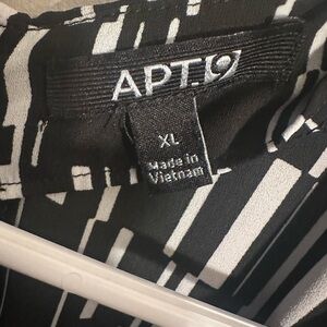 White and black top for women